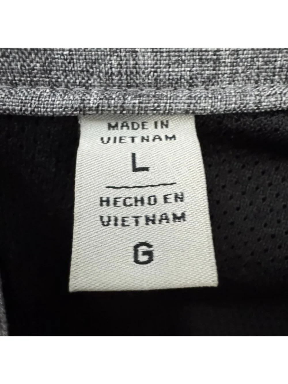 Levi’s Gray Hooded Trucker Jacket L Snap Front Fleece Lined Hidden Hood FLAW